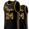Maillot de Basketball Noir #24 pour Hommes – Image 2