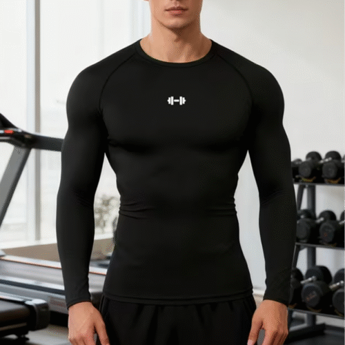 T-Shirt à Manches Longues Haute Élasticité pour Hommes