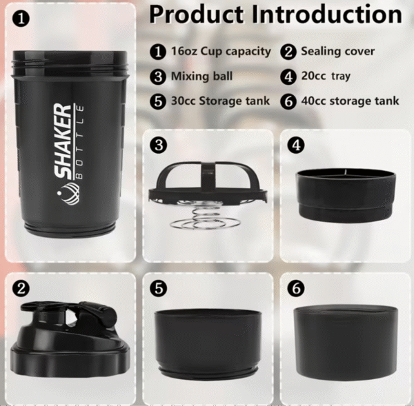 Bouteille Portable pour Shaker de Protéines