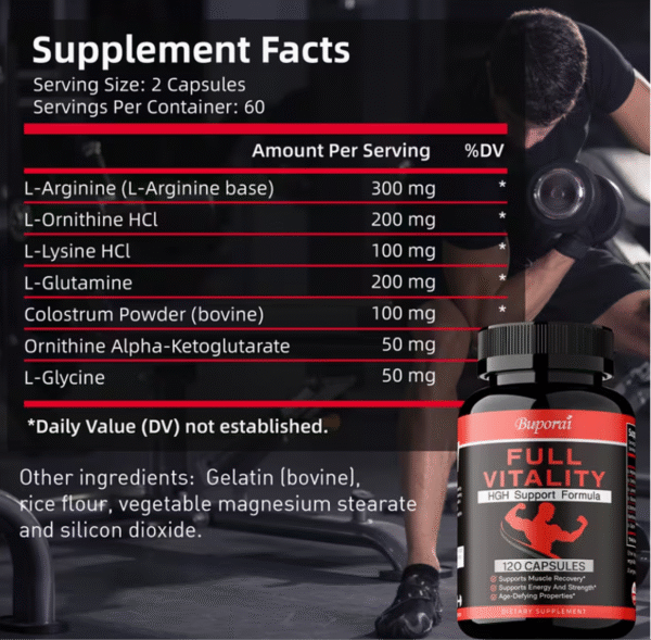 120 Capsules pour le Bien-Être Musculaire