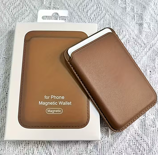 Porte-Cartes Magnétique Mince pour iPhone – Portefeuille en Similicuir
