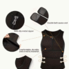Corset Sportif Noir pour Hommes avec Deux Ceintures Réglables – Image 2