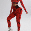 Pantalon de Sport Tie-Dye Sans Couture pour Femmes – Leggings – Image 2