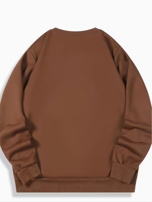 Sweat-shirt Décontracté à Col Rond et Manches Longues