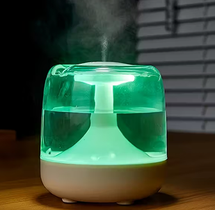 Humidificateur Alimenté avec Veilleuse & Diffuseur d’Huiles Essentielles – Image 4