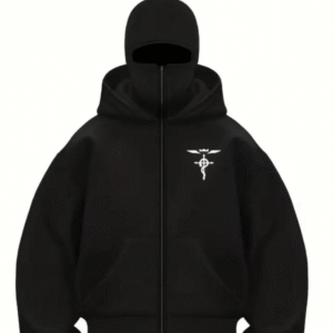 Sweat à Capuche Noir Y2K