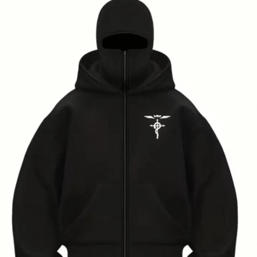 Sweat à Capuche Noir Y2K