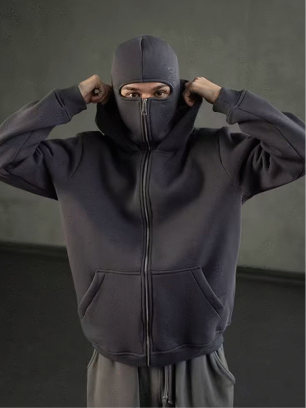 Sweat à Capuche Noir Y2K