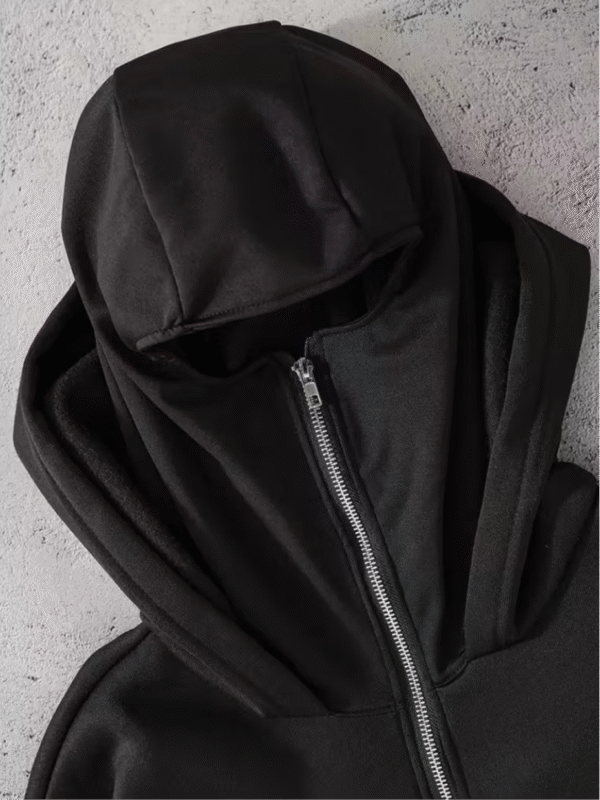 Sweat à Capuche Noir Y2K