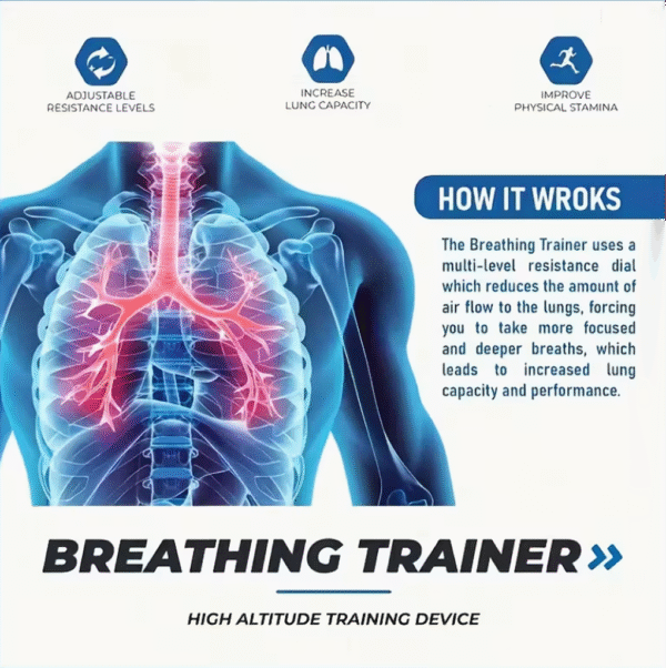 Appareil d’Entraînement Musculaire Respiratoire en Silicone