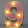 1 pièce – Lumière Décorative LED Brillante avec 26 lettres et 10 chiffres – Image 32