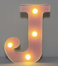 1 pièce – Lumière Décorative LED Brillante avec 26 lettres et 10 chiffres