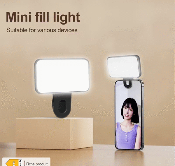 Rectangle 100 Mini Lampe de Poche avec Clip et Réglage à 3 Niveaux