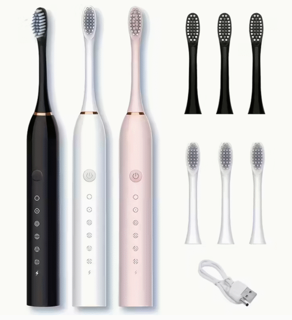 Brosse à Dents Électrique Intelligente à 6 Vitesses