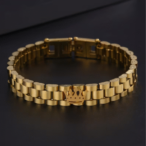 Bracelet en Acier Inoxydable Couronne – Fashion & Élégant
