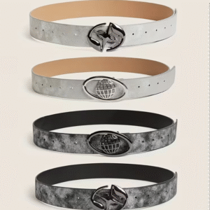 Ensemble Deux Pièces avec Ceinture – Style Y2K Punk