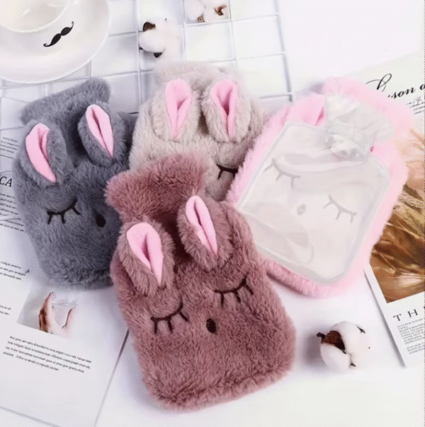 Sac Chauffant d’Hiver – Bouteille d’Eau Chaude Lapin