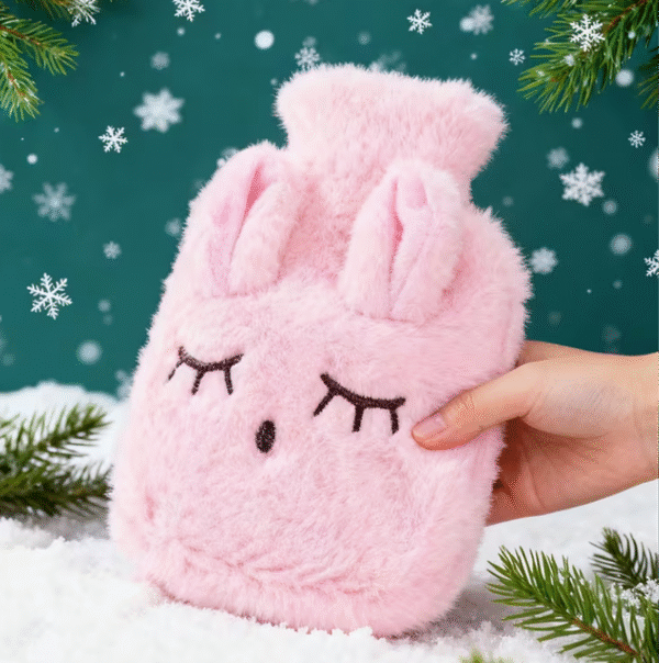 Sac Chauffant d’Hiver – Bouteille d’Eau Chaude Lapin