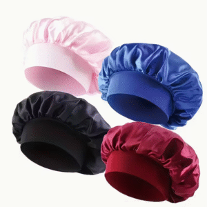 Lot de 4 Bonnets en Tricot de Satin