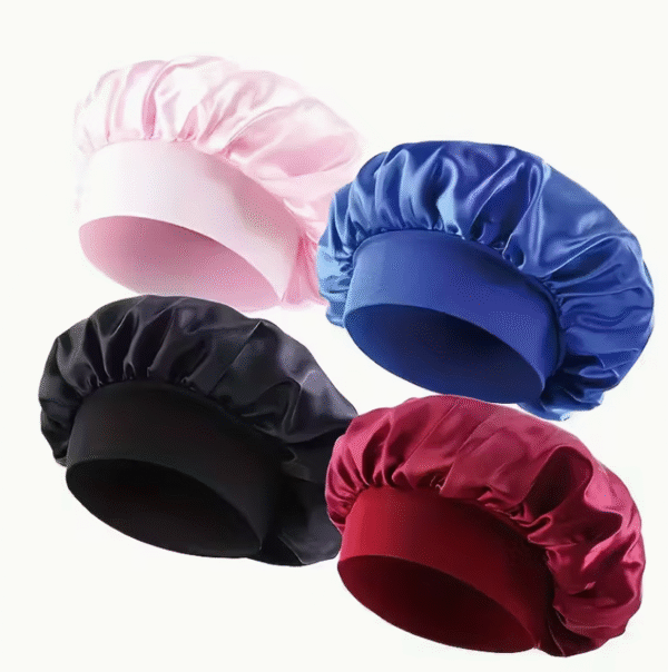Lot de 4 Bonnets en Tricot de Satin