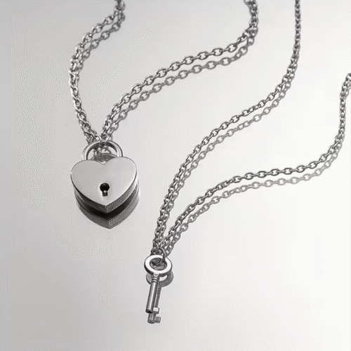 Collier Couple – Ensemble 2 Pièces Romantique et Symbolique