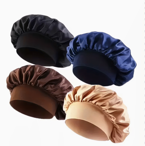 Lot de 4 Bonnets en Tricot de Satin