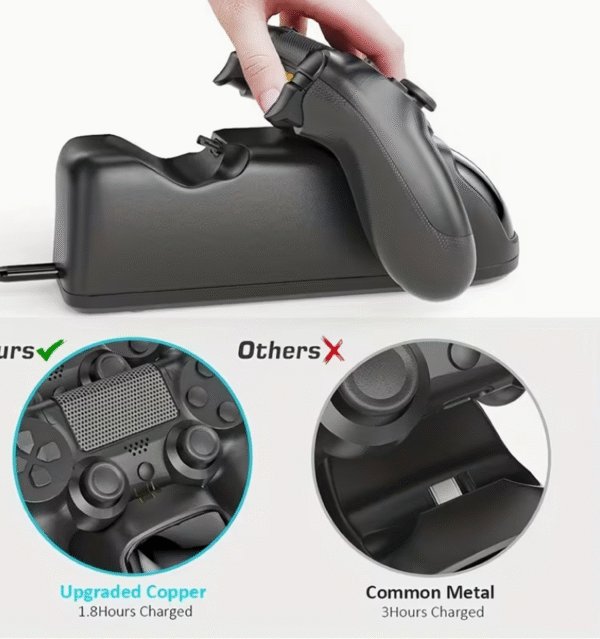 Chargeur pour Manette PS4 – Support de Charge Double USB