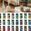 Ensemble de 24 huiles essentielles solubles – Parfum et bien-être pour diffuseurs et humidificateurs