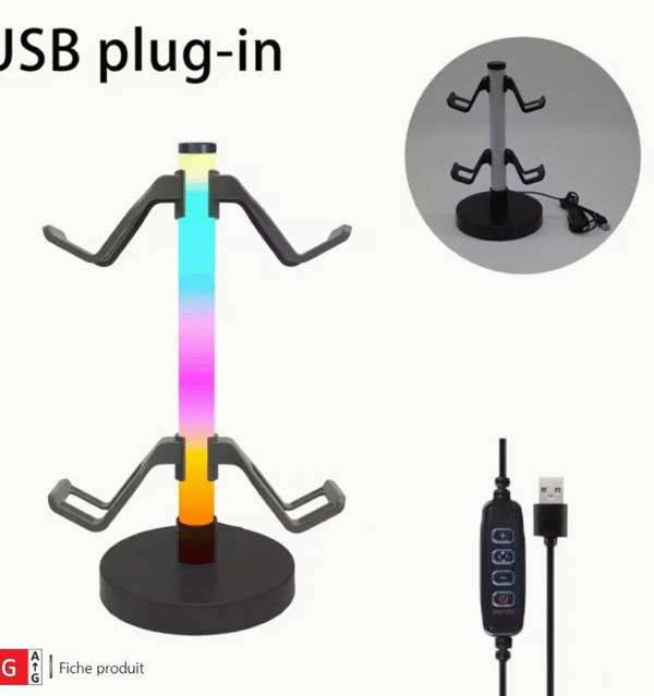 Bande lumineuse RVB avec alimentation USB – Ambiance personnalisable et dynamique