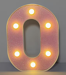 1 pièce – Lumière Décorative LED Brillante avec 26 lettres et 10 chiffres