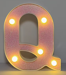 1 pièce – Lumière Décorative LED Brillante avec 26 lettres et 10 chiffres