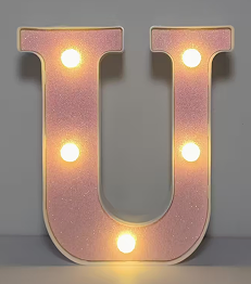 1 pièce – Lumière Décorative LED Brillante avec 26 lettres et 10 chiffres