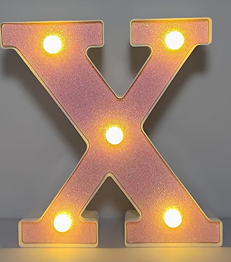 1 pièce – Lumière Décorative LED Brillante avec 26 lettres et 10 chiffres