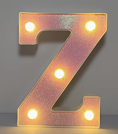 1 pièce – Lumière Décorative LED Brillante avec 26 lettres et 10 chiffres
