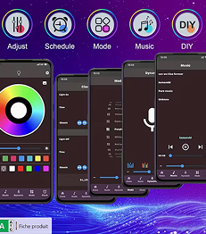 Bande LED décorative 5m/30m – Contrôle par télécommande et application
