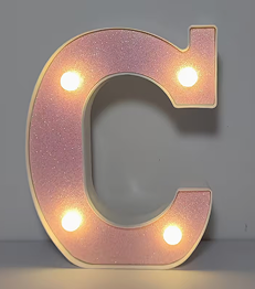 1 pièce – Lumière Décorative LED Brillante avec 26 lettres et 10 chiffres