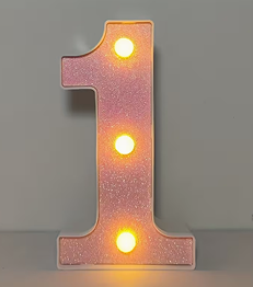 1 pièce – Lumière Décorative LED Brillante avec 26 lettres et 10 chiffres