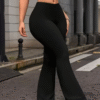 Leggings Femme Taille Haute – Noir – Image 2
