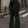 Leggings Femme Taille Haute – Noir – Image 3
