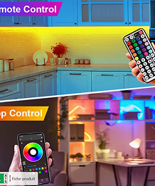 Bande LED décorative 5m/30m – Contrôle par télécommande et application