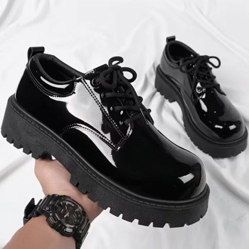 Mocassins Noirs Brillants