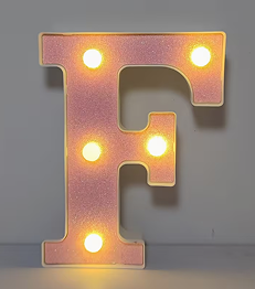 1 pièce – Lumière Décorative LED Brillante avec 26 lettres et 10 chiffres
