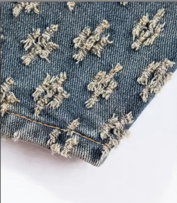 Rectangle 68 Veste en Denim Vintage Rétro Punk Oversize