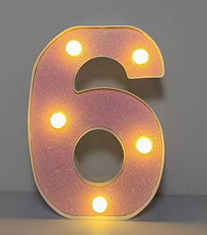 1 pièce – Lumière Décorative LED Brillante avec 26 lettres et 10 chiffres