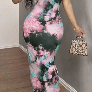 Robe Élégante Tie-Dye