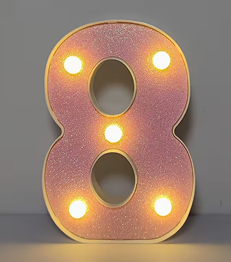 1 pièce – Lumière Décorative LED Brillante avec 26 lettres et 10 chiffres