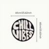 Tapis Rond "Chill Vibes" – Style Moderne & Ambiance Relax – Image 4