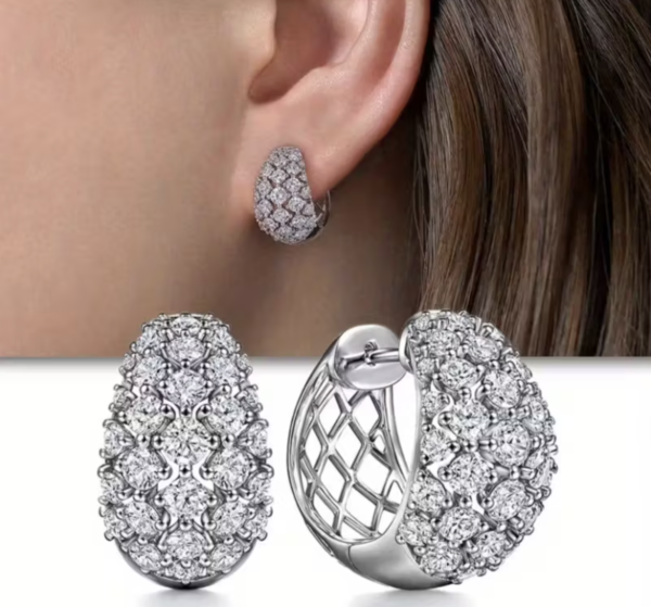 Boucles d'Oreilles Impériales Plaqué K
