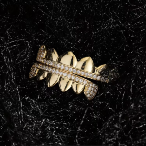 L'Armure de Sourire Royale – Grillz Plaqués Or & Zircone