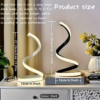 S-Curve Luxury – Lampe d'Ambiance Sculpturale & Moderne – Image 3